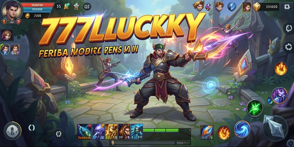 Tampilan seru dari gameplay 777LUCKY dalam pertempuran tim.