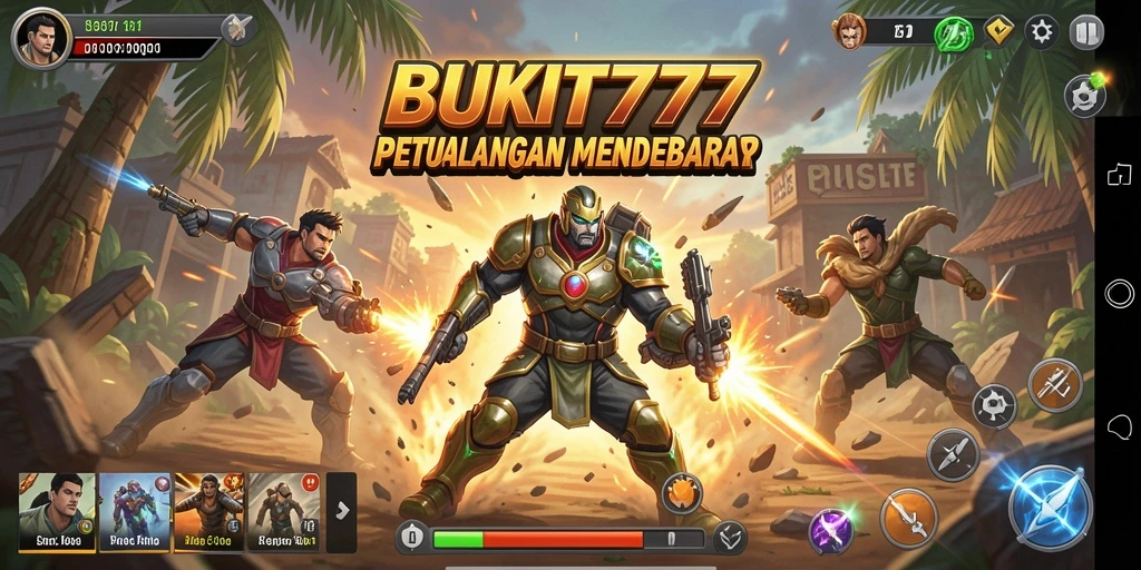 Tampilan gameplay seru di BUKIT777 dengan pertarungan aksi yang mendebarkan.