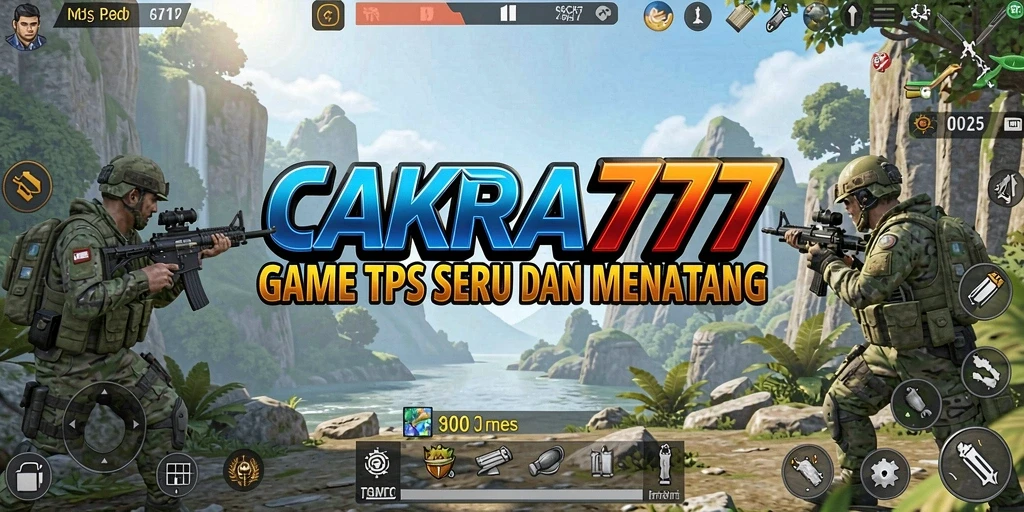 Screenshot gameplay CAKRA777 yang menampilkan aksi mendebarkan di medan perang.