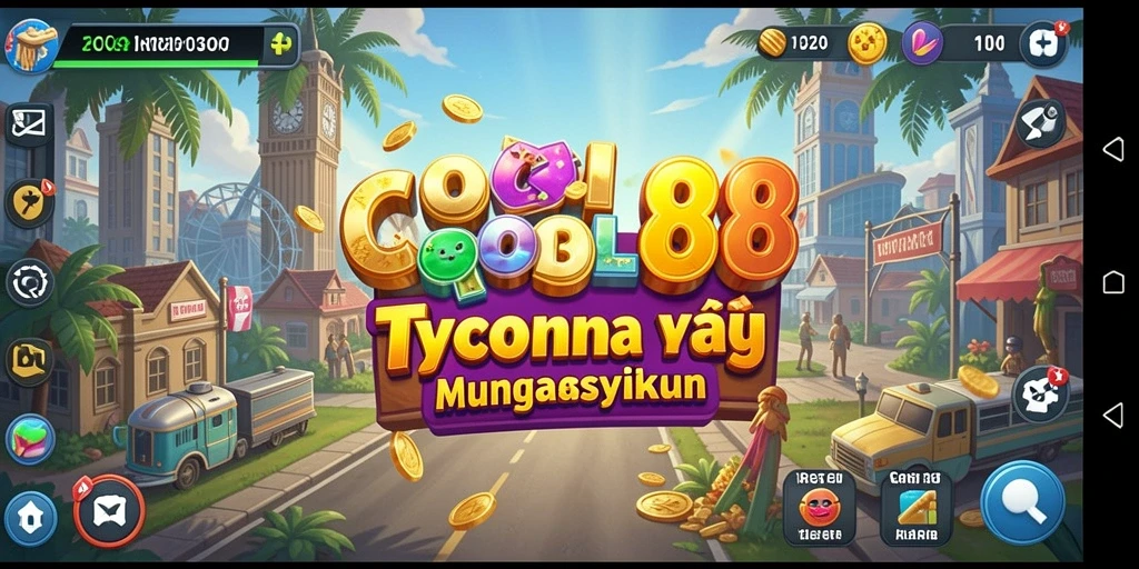 Tampilan gameplay menarik dari COCOL88 dalam manajemen bisnis Tycoon.