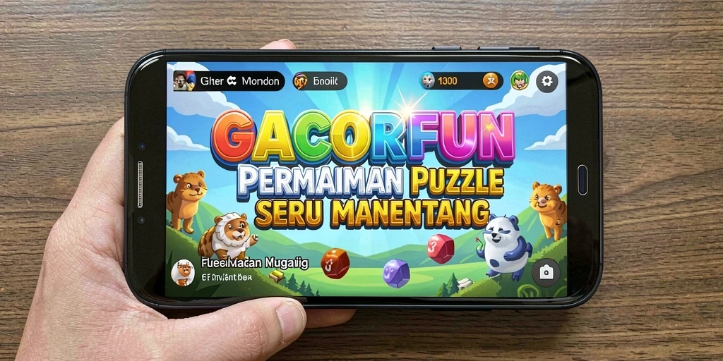 Screenshot menampilkan gameplay menantang GACORFUN dalam menyelesaikan puzzle.