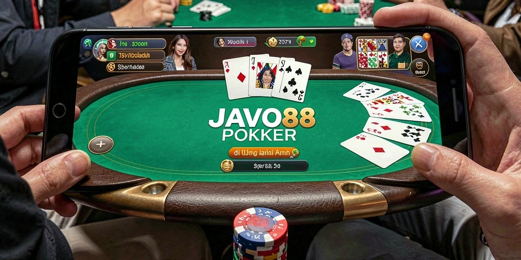 Tampilan gameplay Poker menarik di JAVO88.