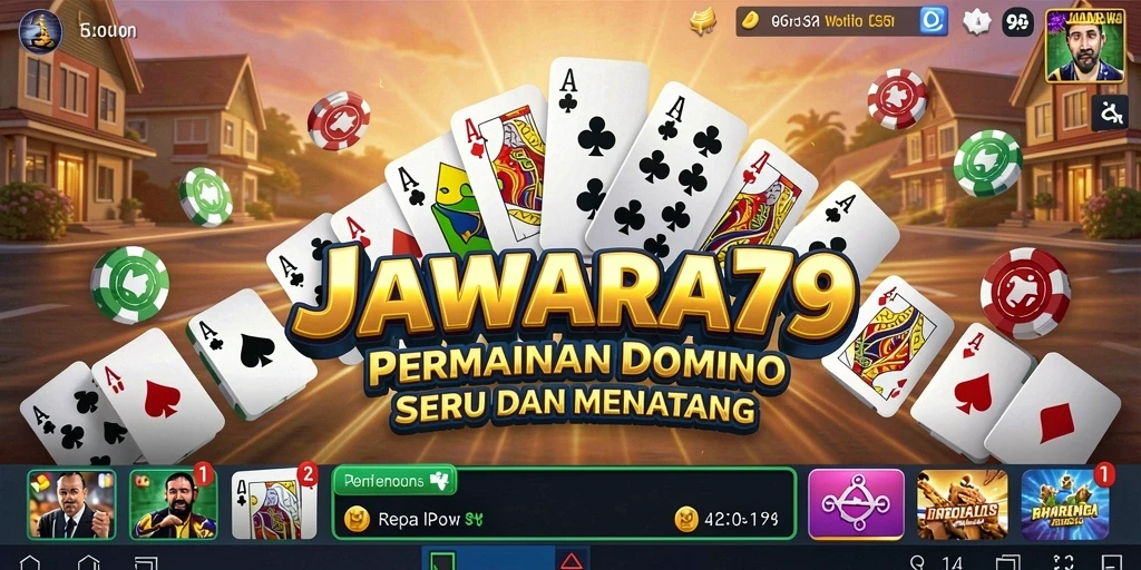 Tampilan menarik saat bermain Domino di JAWARA79.