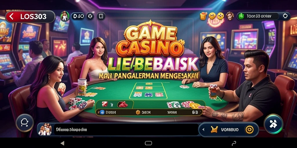 Tampilan gameplay Live Casino yang mendebarkan di LOS303.