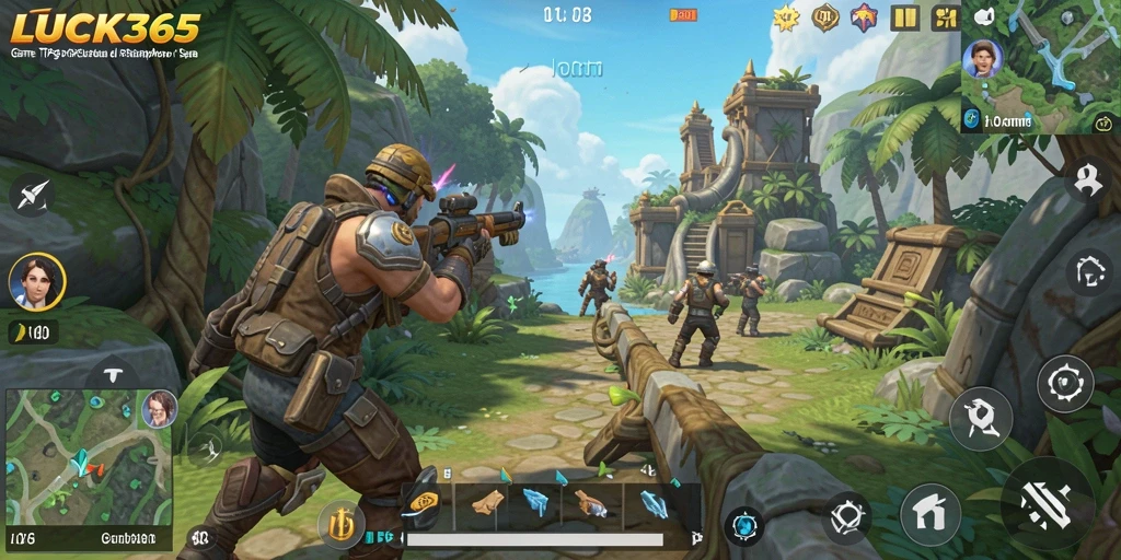 Tampilan utama gameplay LUCK365 dengan aksi seru dan mendebarkan.