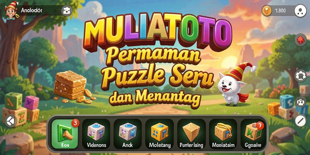 Tampilan gameplay Puzzle dari MULIATOTO dengan level yang menantang.