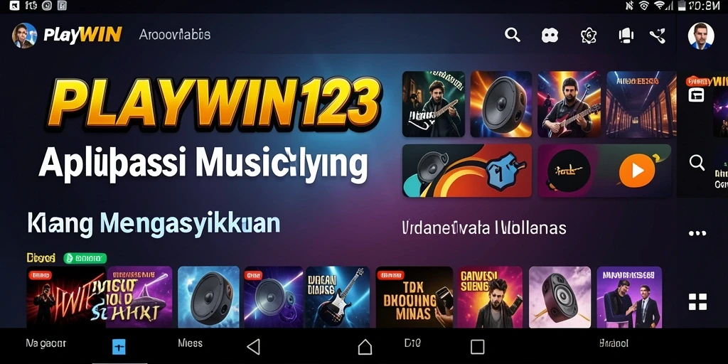 Tampilan gameplay PLAYWIN123 dengan berbagai tantangan musik.