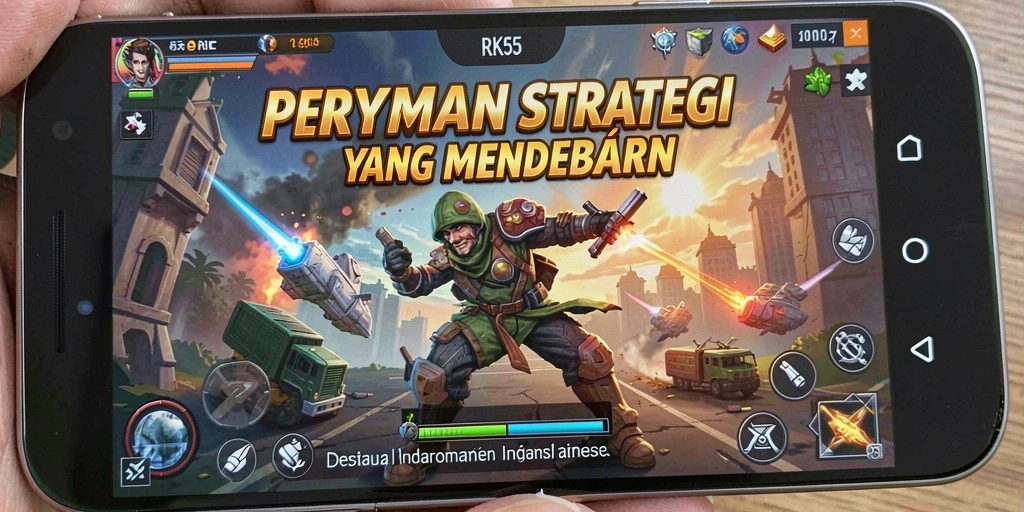 Screenshot menampilkan aksi mendebarkan dalam RK55 dengan strategi cerdas.