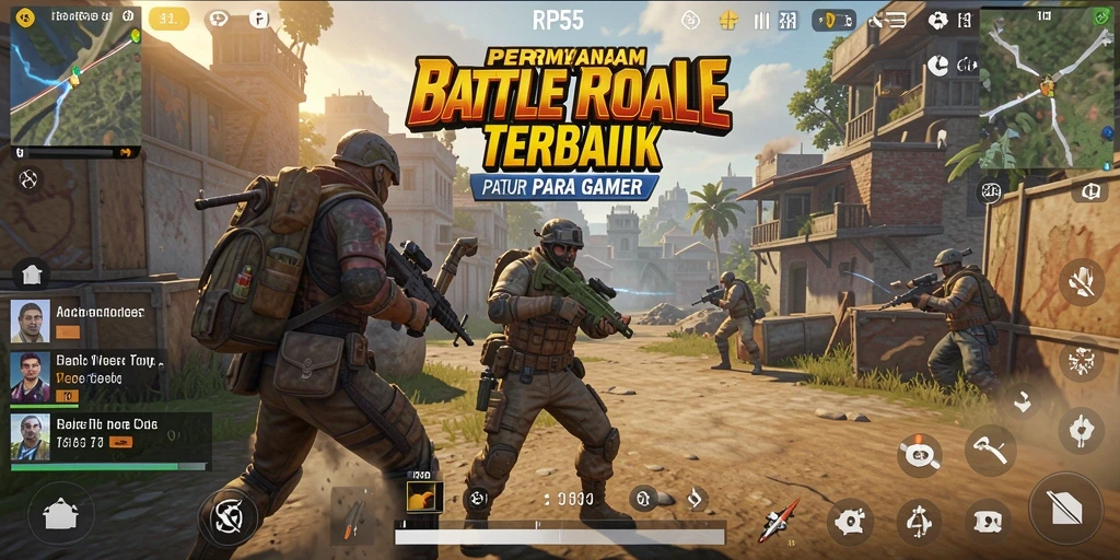 Tampilan gameplay seru dari RP55 dalam aksi Battle Royale.