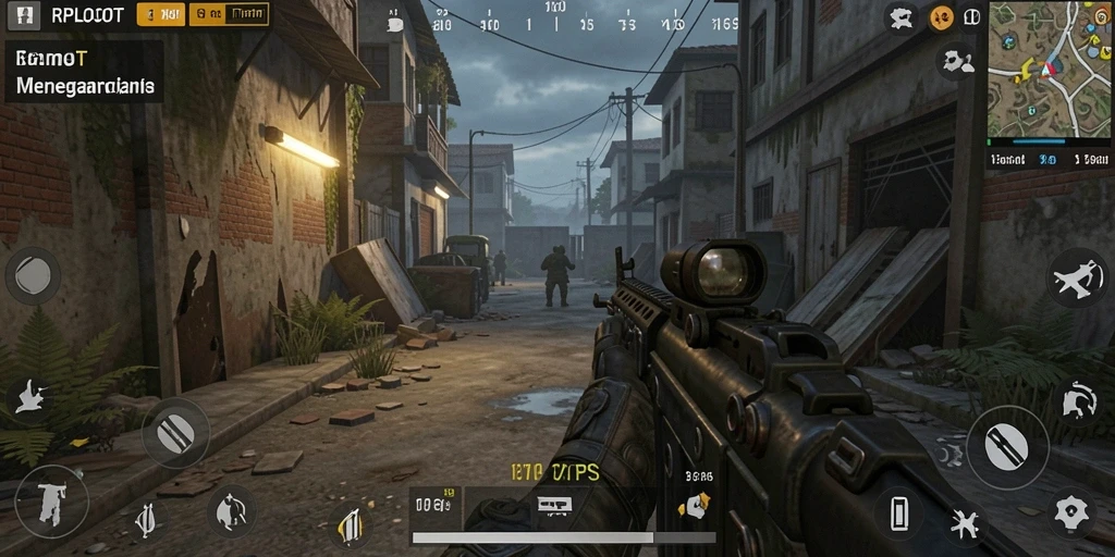 Gameplay intens dari RPLOOT yang menunjukkan aksi seru.