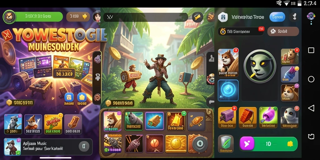 Screenshot YOWESTOGEL menampilkan pengalaman seru bermain musik.
